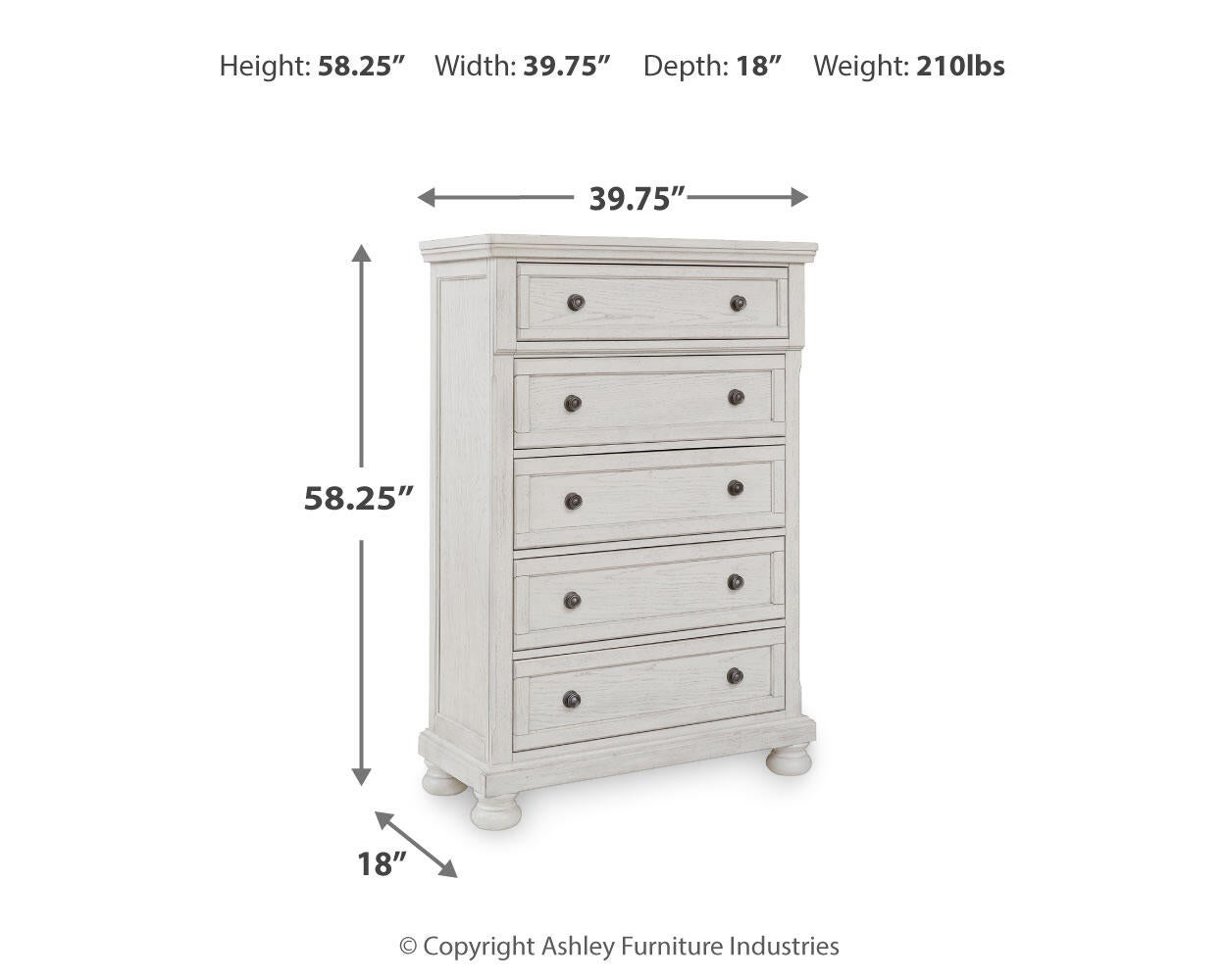 Robbinsdale Five Drawer Chest