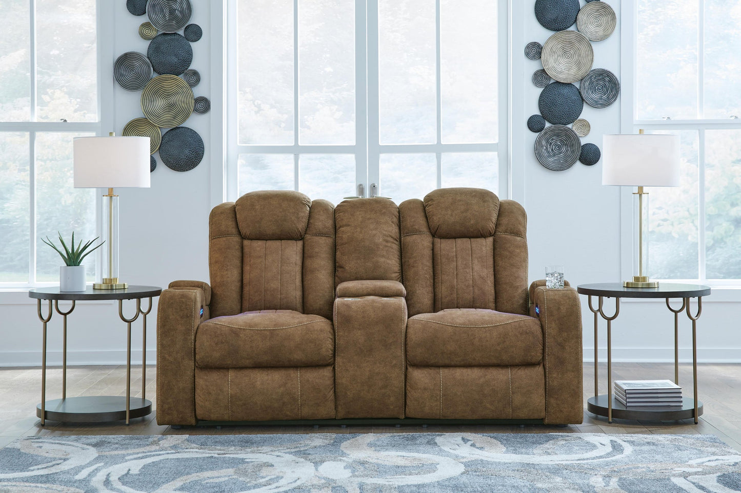 Wolfridge PWR REC Loveseat/CON/ADJ HDRST