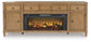 Sharlance 81" TV Stand with Electric Fireplace