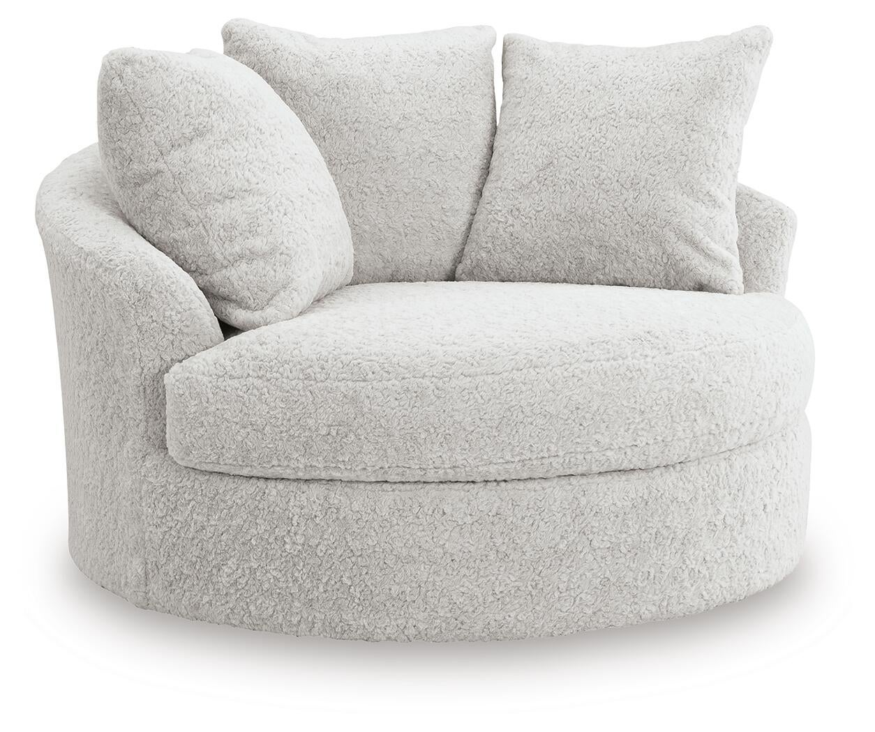Cuddle Plush Oversized Swivel Accent Chair