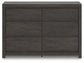 Fraluna Six Drawer Dresser