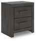 Prendonea Two Drawer Night Stand