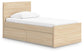 Onita Twin Panel Platform Bed with 1 Side Storage