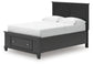 Lanolee Full Panel Storage Bed