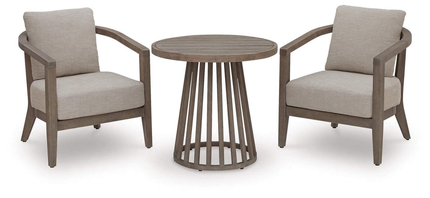 Joy Lagoon Chairs w/CUSH/Table Set (3/CN)