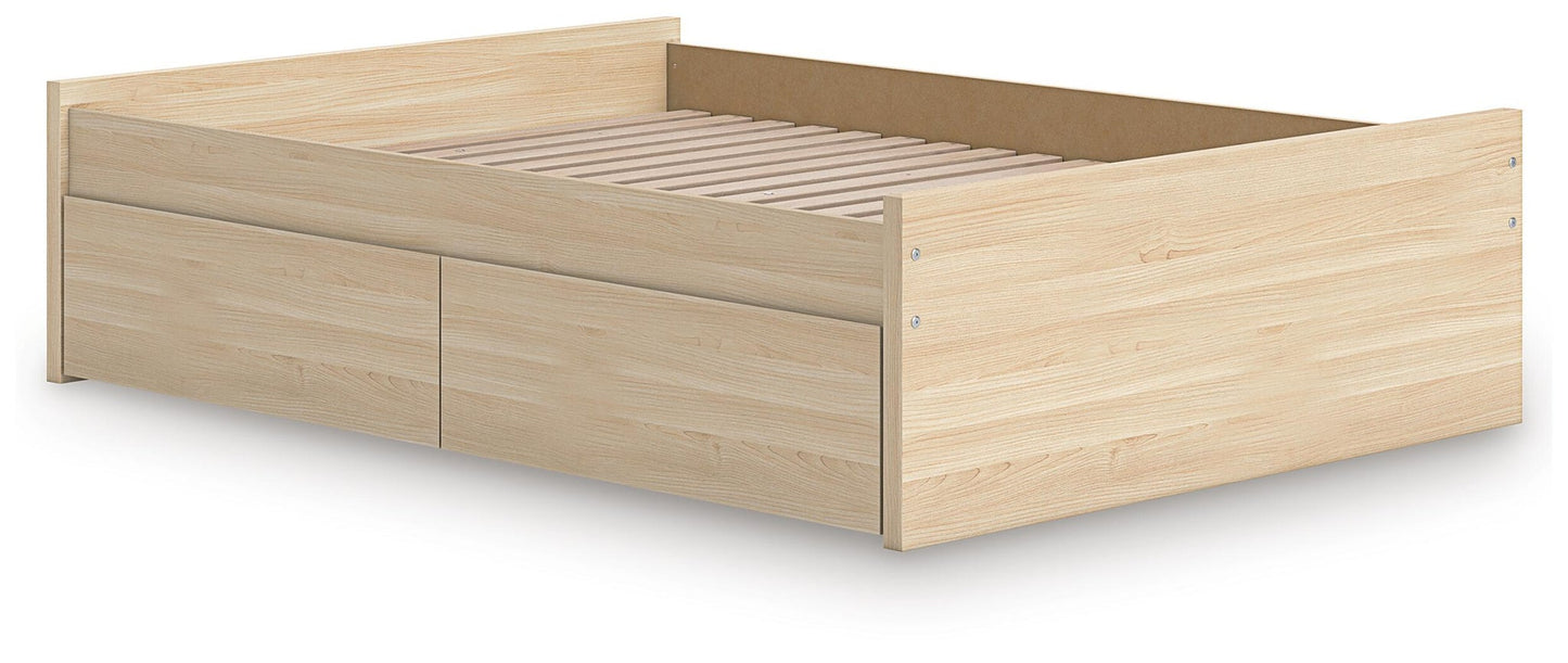 Onita Full Platform Bed with 1 Side Storage