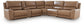 DeepWakes 6-Piece Reclining Sectional with Storage Console