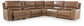 DeepWakes 6-Piece Reclining Sectional with Storage Console