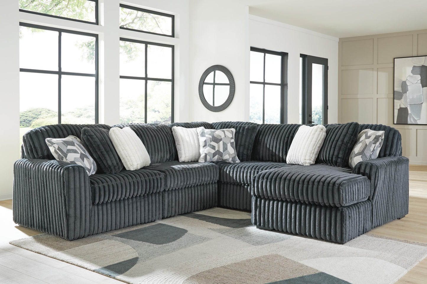 Midnight-Madness 5-Piece Sectional with Chaise