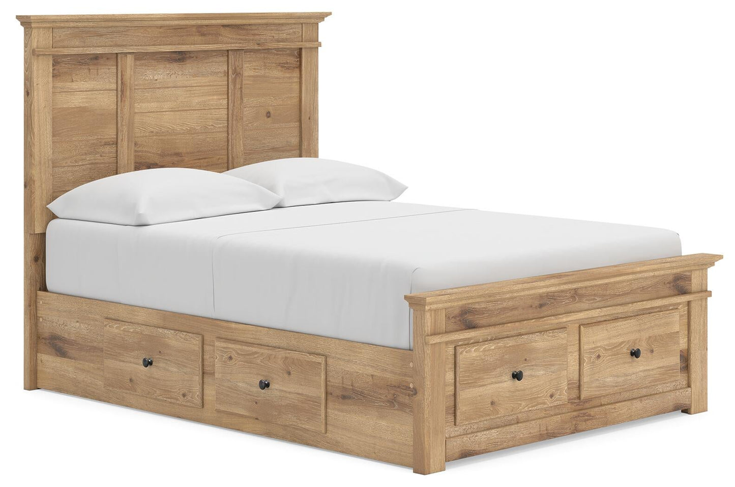 Makidern Full Panel Storage Bed