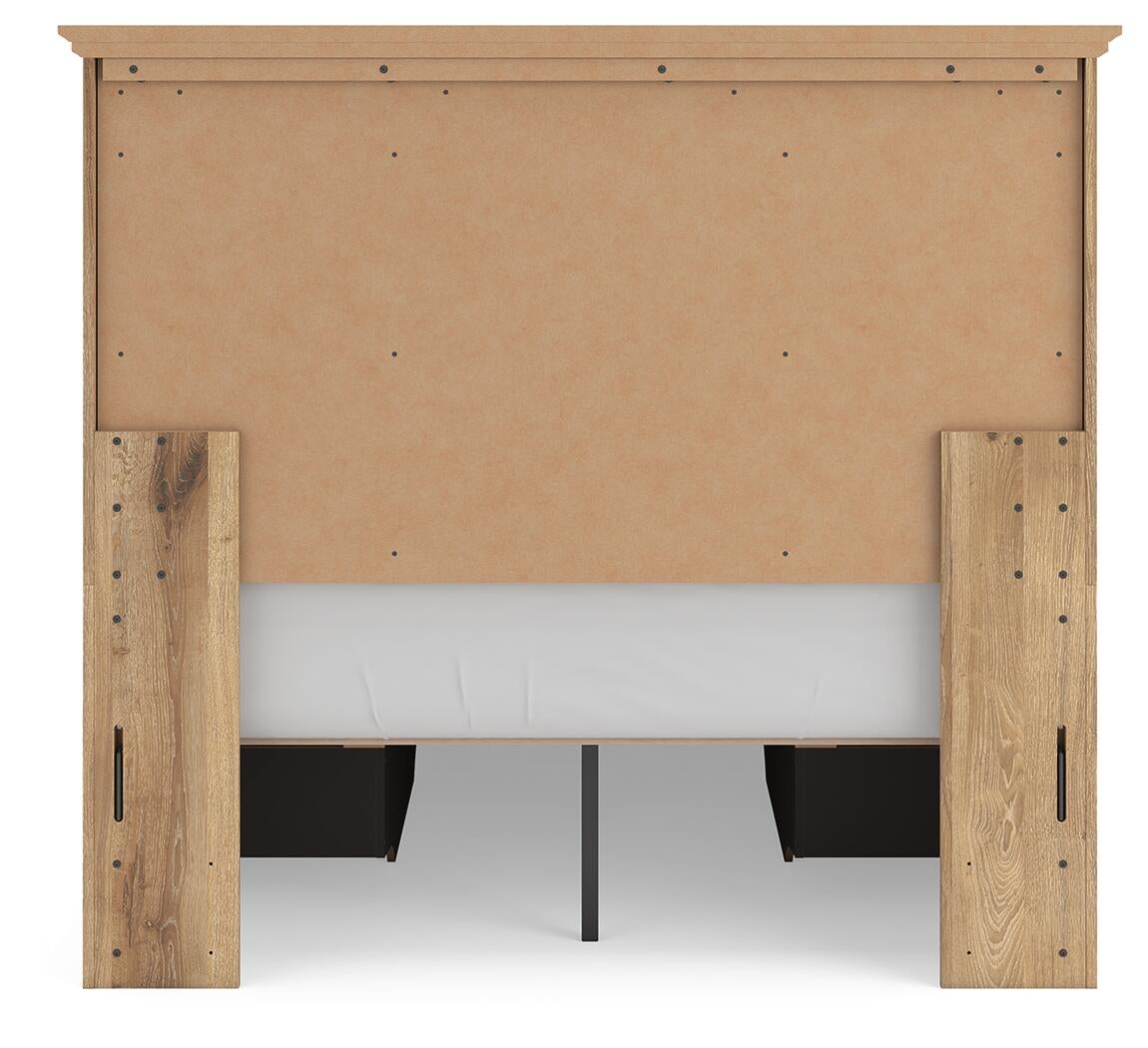 Makidern Full Panel Storage Bed