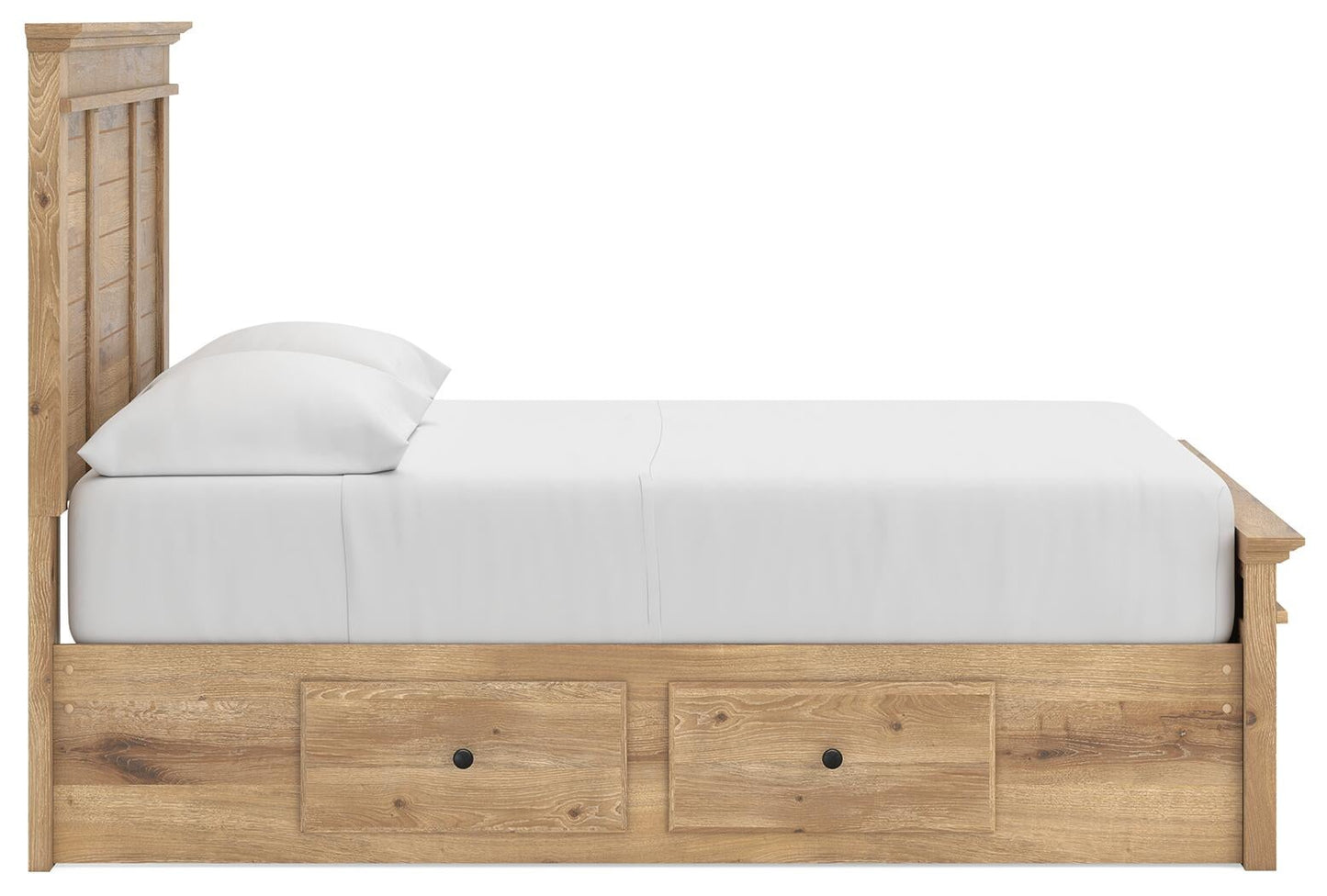 Makidern Full Panel Storage Bed