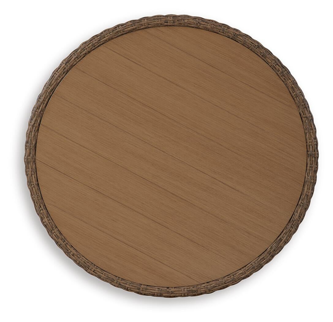 Double Point Round Cocktail Table