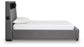 Verishaw Twin Upholstered Bed with Wireless Audio