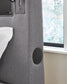 Verishaw Twin Upholstered Bed with Wireless Audio