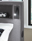 Verishaw Twin Upholstered Bed with Wireless Audio