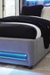 Verishaw Twin Upholstered Bed with Wireless Audio