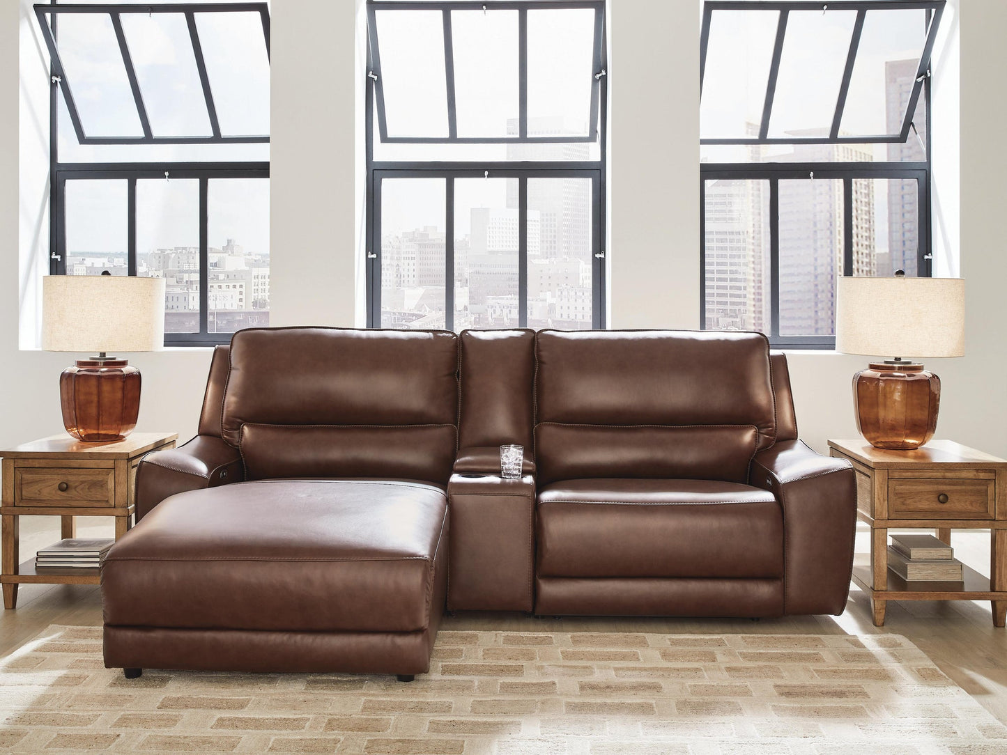 DeepWakes 3-Piece Power Reclining Sectional with Chaise
