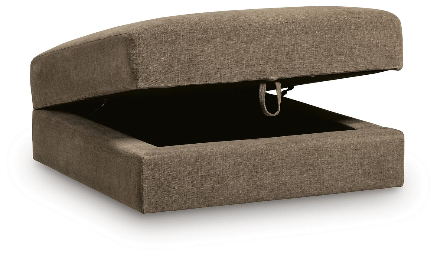 Camellia-Court Ottoman With Storage