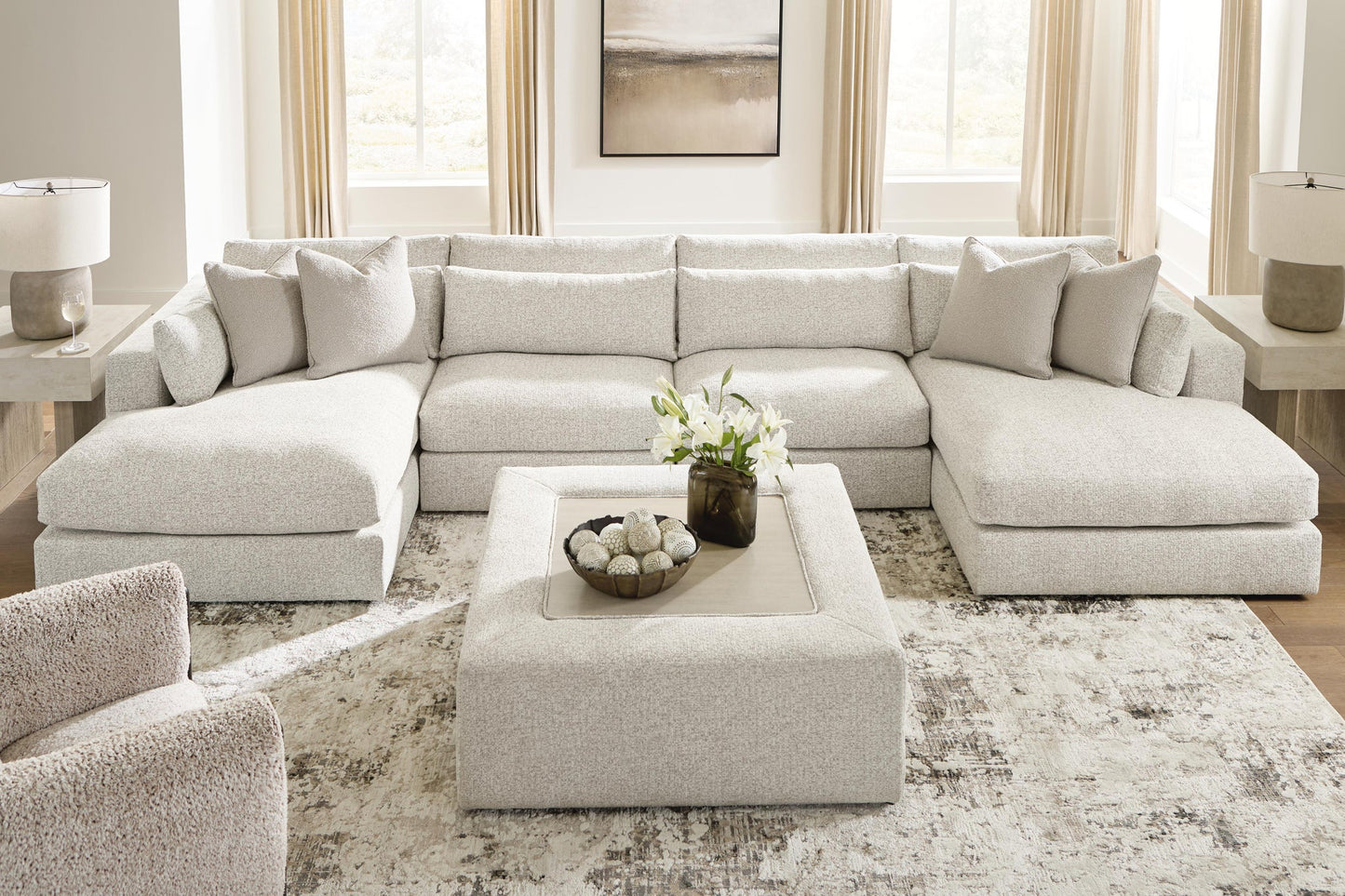 Ashbourne Estate 4-Piece Double Chaise Sectional