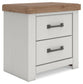 Savonport Two Drawer Night Stand