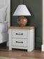 Savonport Two Drawer Night Stand