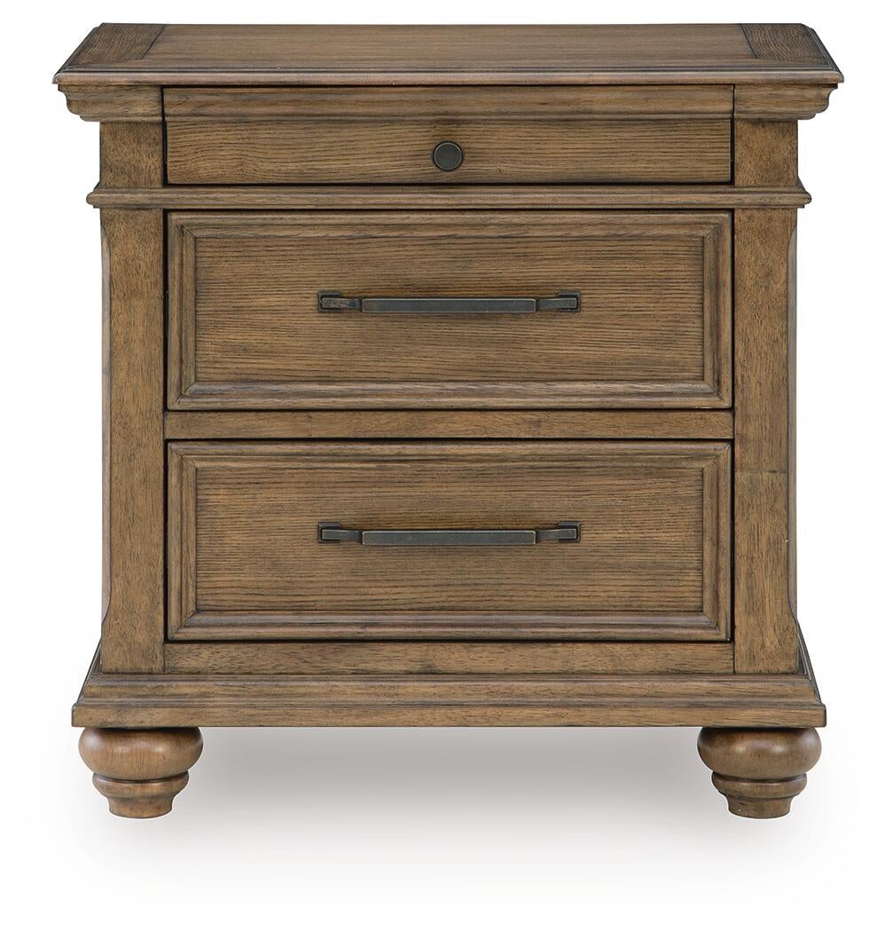 Karallin Three Drawer Night Stand