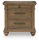 Karallin Three Drawer Night Stand
