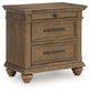 Karallin Three Drawer Night Stand