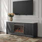 Cadmori 63" TV Stand with Electric Fireplace