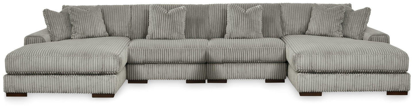 Lindyn 4-Piece Sectional with Double Chaise