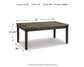Tyler Creek Dining Table and 6 Chairs