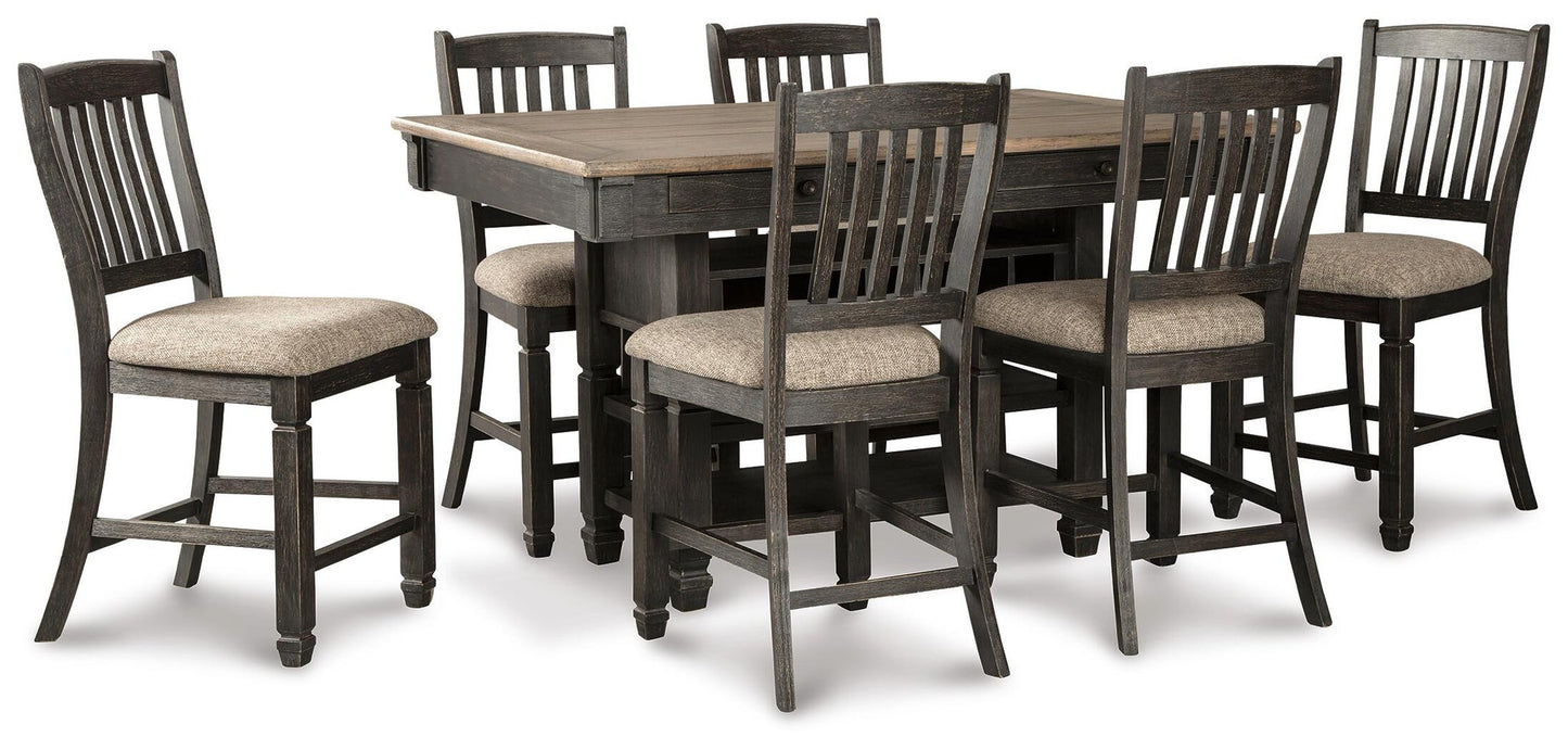 Tyler Creek Counter Height Dining Table and 6 Barstools