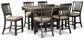 Tyler Creek Counter Height Dining Table and 6 Barstools