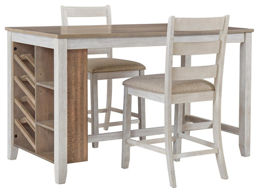 Skempton Counter Height Dining Table and 2 Barstools