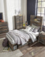 Drystan Full Panel Bed with 4 Storage Drawers, Dresser, Mirror, Chest and Nightstand