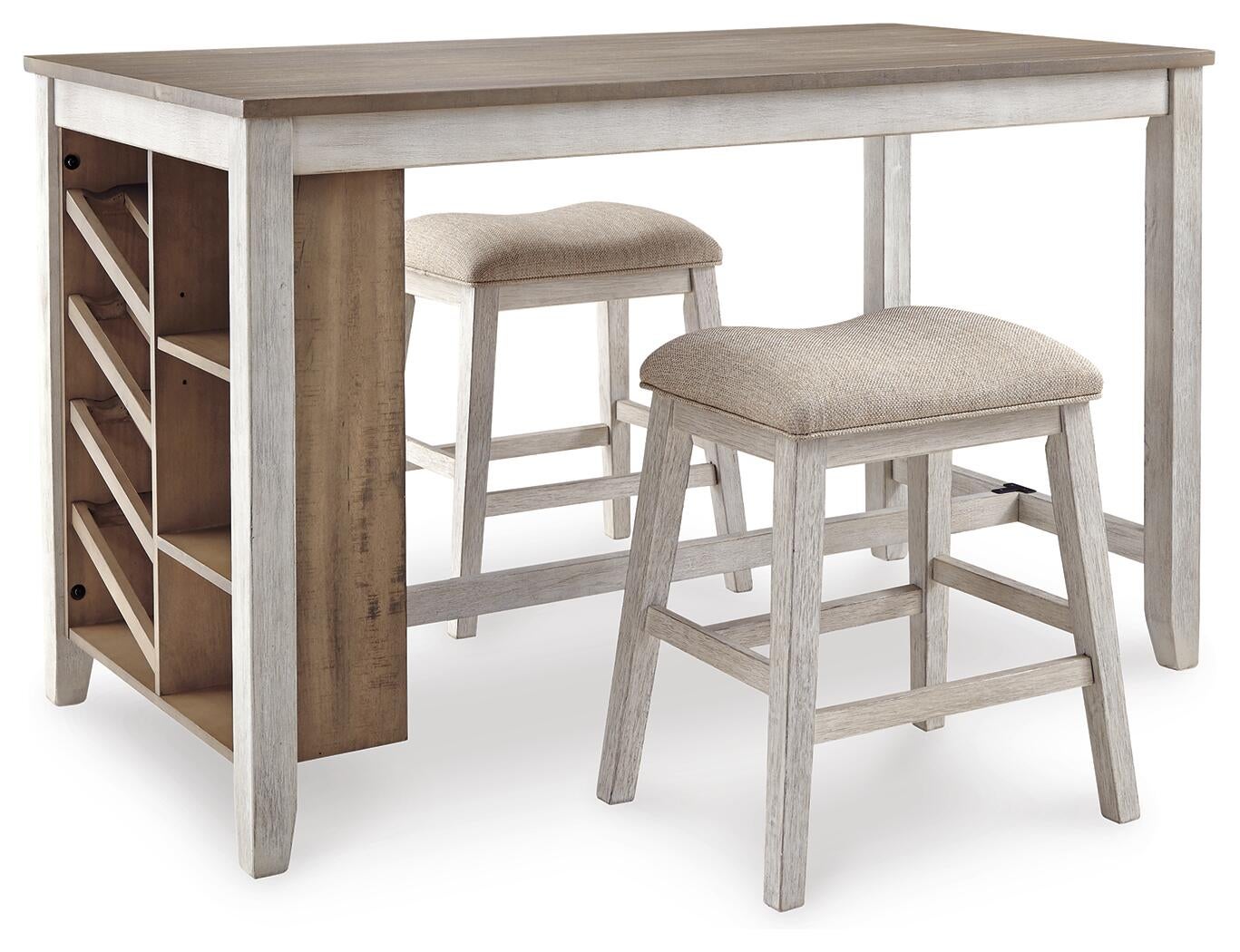 Skempton Counter Height Dining Table and 2 Barstools