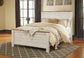 Willowton Queen Panel Bed with Mirrored Dresser
