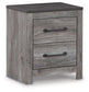 Bronyan King Panel Bed with Mirrored Dresser, Chest and Nightstand