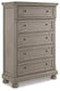 Lettner California King Panel Bed with Mirrored Dresser, Chest and Nightstand