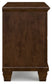 Danabrin California King Panel Bed with Mirrored Dresser, Chest and Nightstand