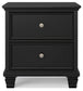 Lanolee Full Panel Bed with Mirrored Dresser and Nightstand