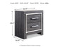 Lodanna King Panel Bed with 2 Storage Drawers, Dresser, Mirror and Nightstand