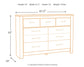 Bellaby King Platform Bed with 2 Storage Drawers with Mirrored Dresser and Nightstand
