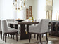 Burkhaus Dining Table and 8 Chairs