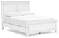 Fortman Queen Panel Bed with Mirrored Dresser, Chest and Nightstand