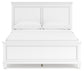 Fortman Queen Panel Bed with Mirrored Dresser, Chest and Nightstand