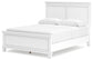 Fortman Queen Panel Bed with Mirrored Dresser, Chest and Nightstand