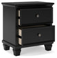 Lanolee Twin Panel Bed with Mirrored Dresser, Chest and Nightstand