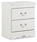 Anarasia Twin Sleigh Bed with Mirrored Dresser and Nightstand